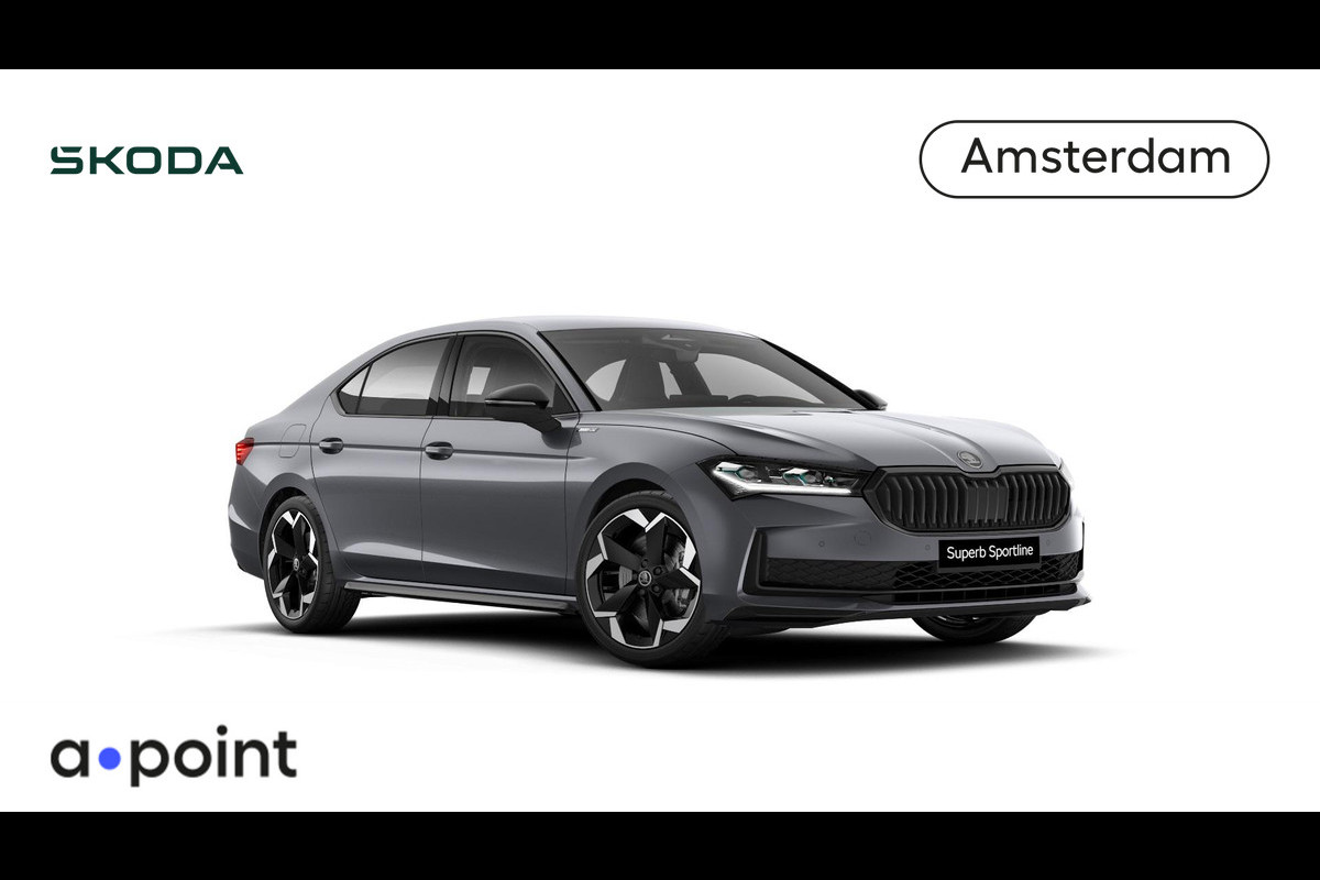 Škoda Superb Sportline Business PHEV 1.5 TSI 204 pk 6 vers. DSG | Canton | 19 inch lichtmetalen velgen | Travel assist plus | Winterpakket Škoda Superb Sportline Business PHEV 1.5 TSI 204 pk 6 vers. DSG | Canton | 19 inch lichtmetalen velgen | Travel assist plus | Winterpakket
