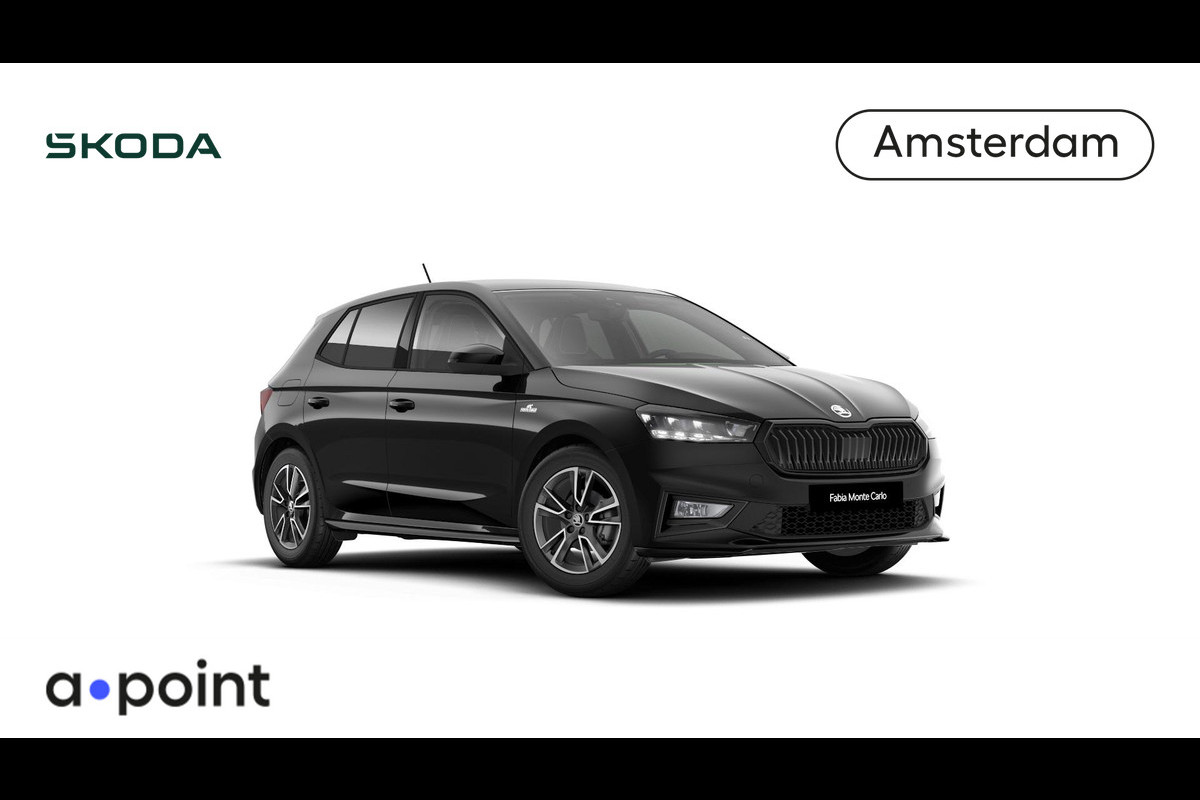 Škoda Fabia Monte Carlo 1.0 TSI 95 pk 5 versn. hand | Hill start | Verwarmbare voorstoelen Škoda Fabia Monte Carlo 1.0 TSI 95 pk 5 versn. hand | Hill start | Verwarmbare voorstoelen