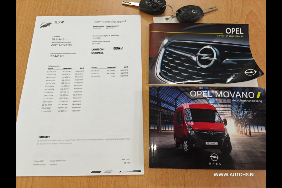 Opel Movano 2.3 Turbo L3H2 Euro 6 , 150 pk , 1e eig. laadverm. 1460 , nette LANGE bus
