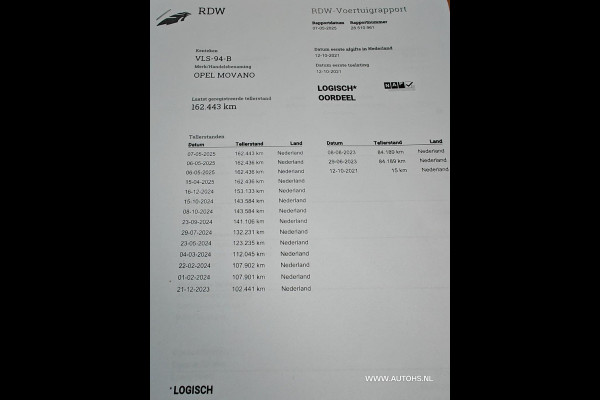 Opel Movano 2.3 Turbo L3H2 Euro 6 , 150 pk , 1e eig. laadverm. 1460 , nette LANGE bus