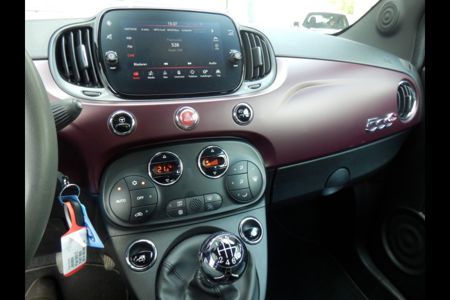 Fiat 500C 70pk Hybrid | Star | Cabrio | Lederen bekleding | Clima