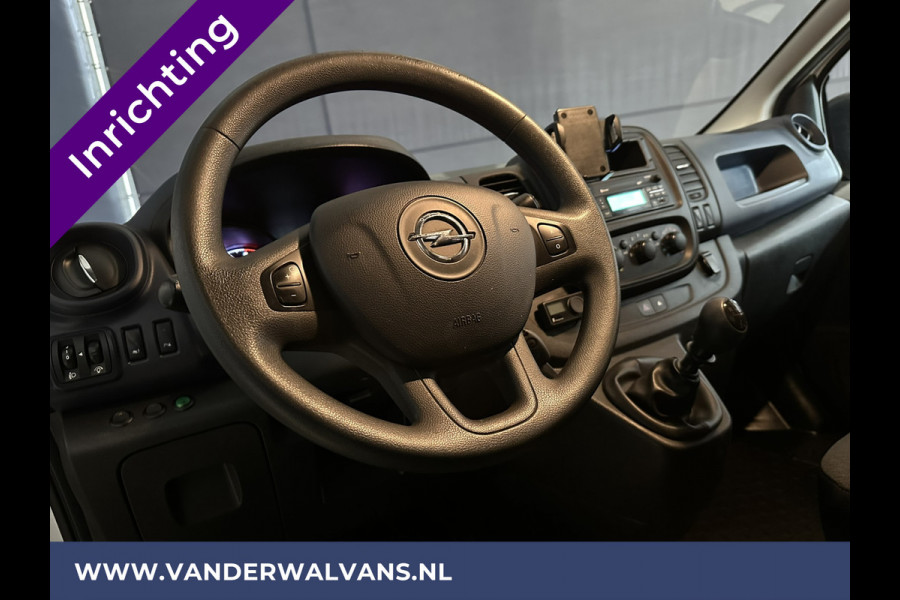 Opel Vivaro 1.6 CDTI 126pk L2H1 Inrichting Euro6 Airco | Omvormer | Camera | LED | Trekhaak | Cruisecontrol Parkeersensoren, Achterklep, Bijrijdersbank