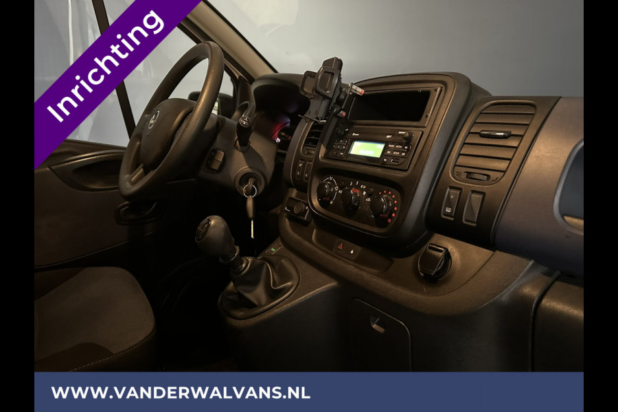 Opel Vivaro 1.6 CDTI 126pk L2H1 Inrichting Euro6 Airco | Omvormer | Camera | LED | Trekhaak | Cruisecontrol Parkeersensoren, Achterklep, Bijrijdersbank