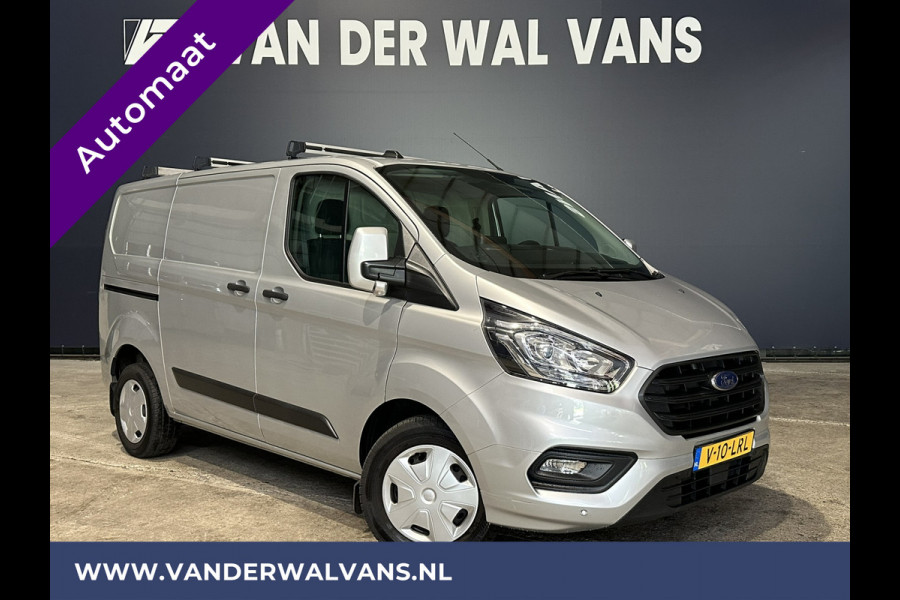 Ford Transit Custom 2.0 TDCI 130pk Automaat L1H1 Euro6 Airco | LED | Apple Carplay | Cruisecontrol | Trekhaak Parkeersensoren, Stoelverwarming, Verwarmde voorruit, Dakdragers