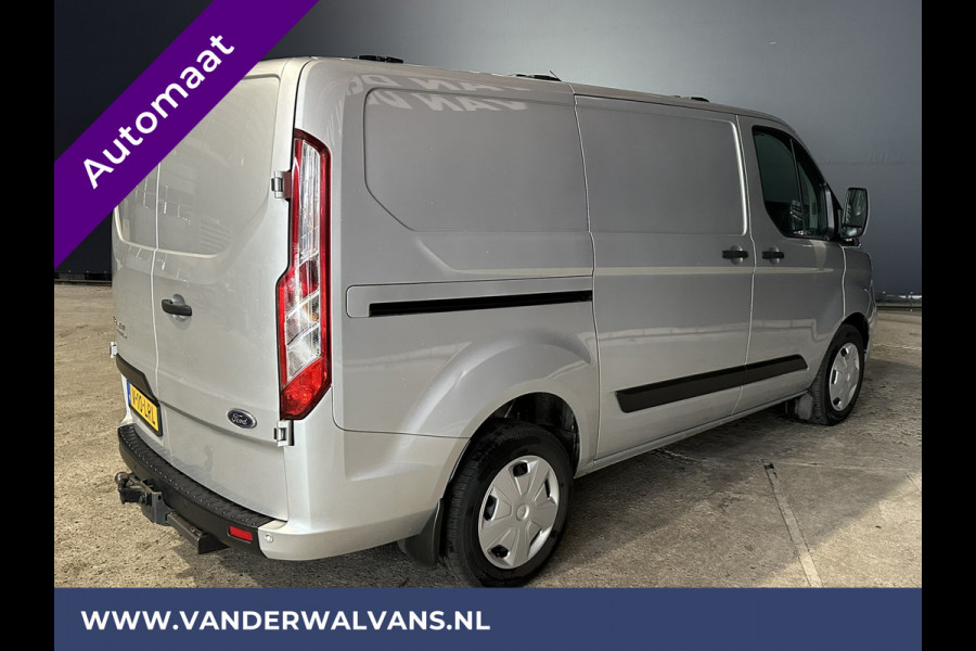 Ford Transit Custom 2.0 TDCI 130pk Automaat L1H1 Euro6 Airco | LED | Apple Carplay | Cruisecontrol | Trekhaak Parkeersensoren, Stoelverwarming, Verwarmde voorruit, Dakdragers