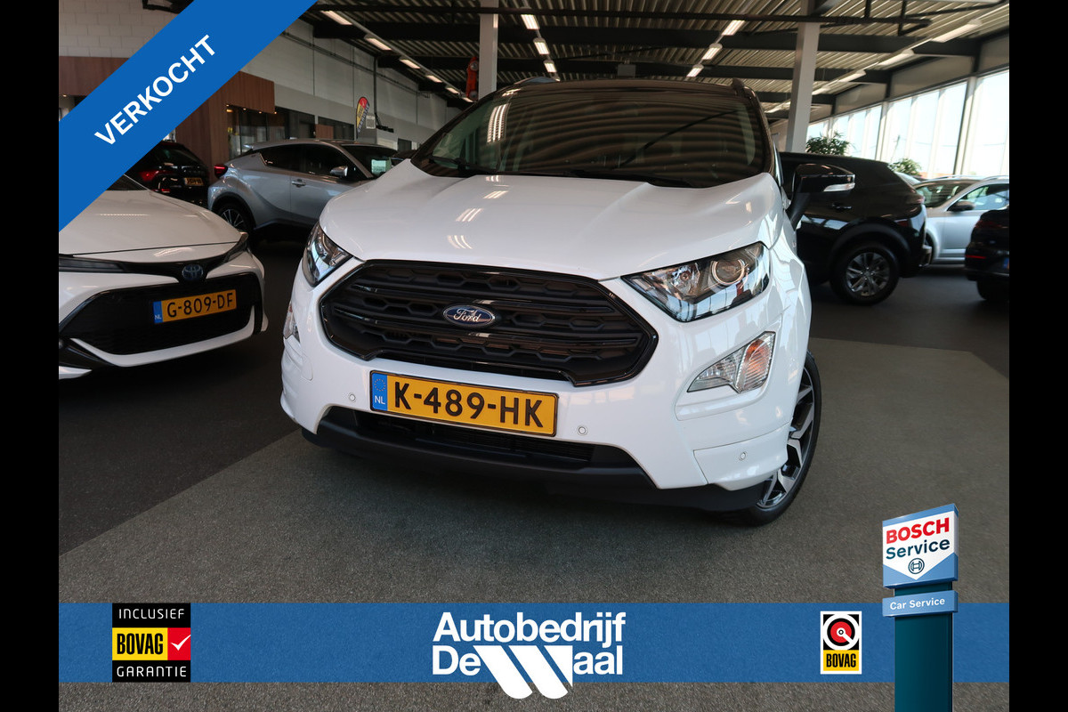 Ford EcoSport 1.0 EcoB.125pk ST-Line Pack LEDER/CAMERA/KEYLESS/XENON/18INCH/VERW.VOORRUIT Ford EcoSport 1.0 EcoB.125pk ST-Line Pack LEDER/CAMERA/KEYLESS/XENON/18INCH/VERW.VOORRUIT