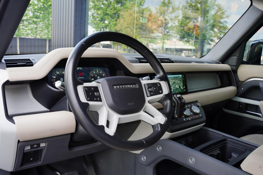Land Rover Defender P 400 E Hybride BTW Leder Ivory Panorama Dak