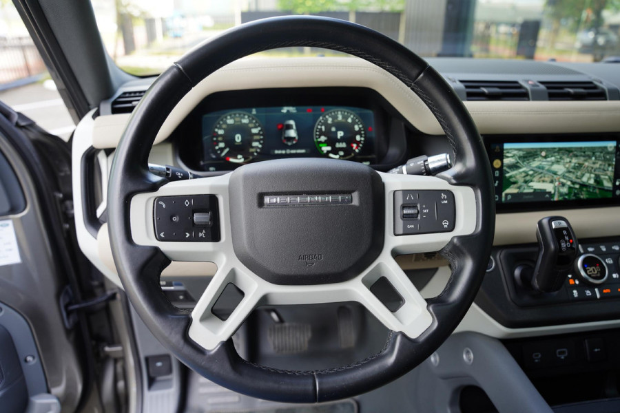 Land Rover Defender P 400 E Hybride BTW Leder Ivory Panorama Dak