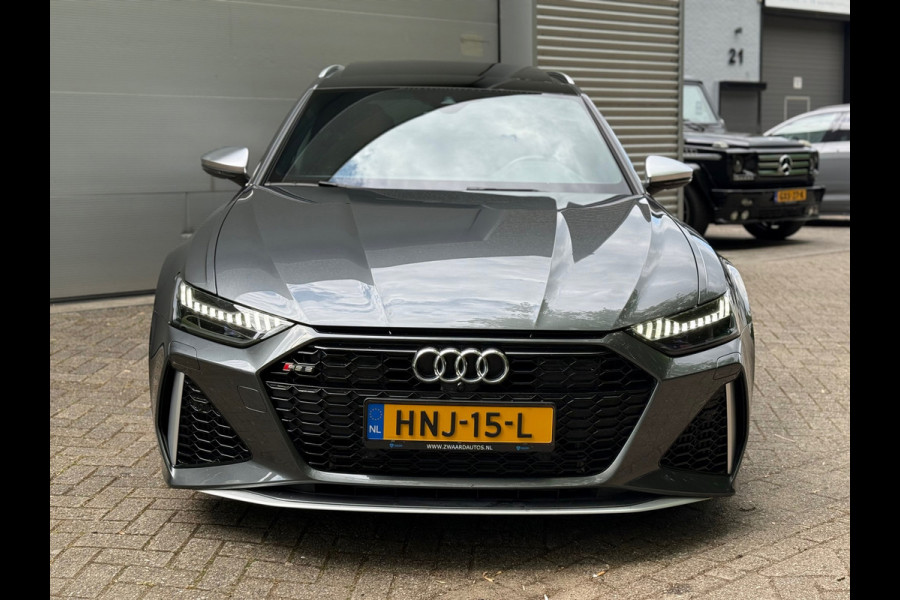 Audi A6 Avant RS6 TFSI quattro l Pano l Carbon l Luchtvering l Exclusive Leder l B&O l Camera l Matrix l 22" velgen l