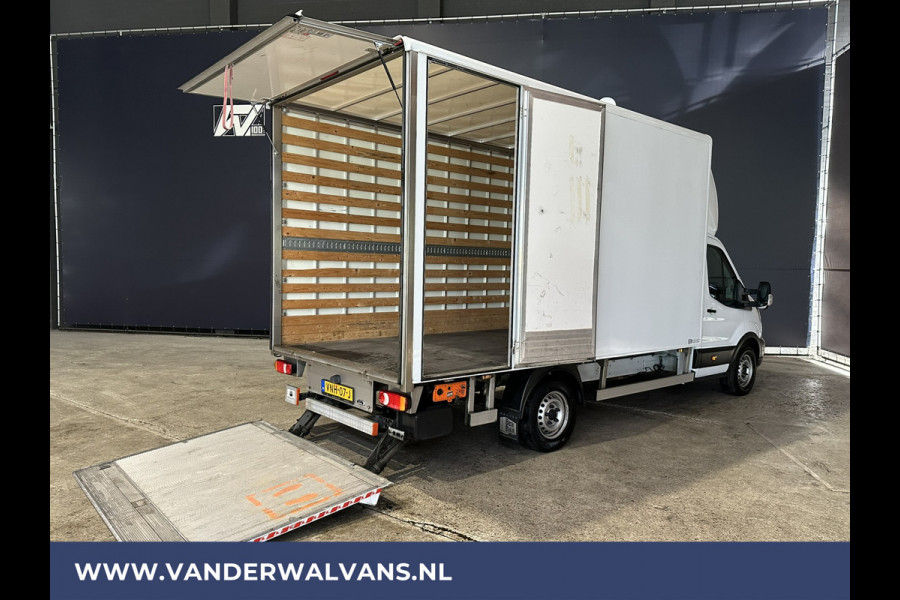 Ford Transit 2.0 TDCI 130pk Bakwagen 233cm Hoog Laadklep Zijdeur 1049kg laadvermogen Euro6 Airco | LAT OM LAT Bijrijdersbank