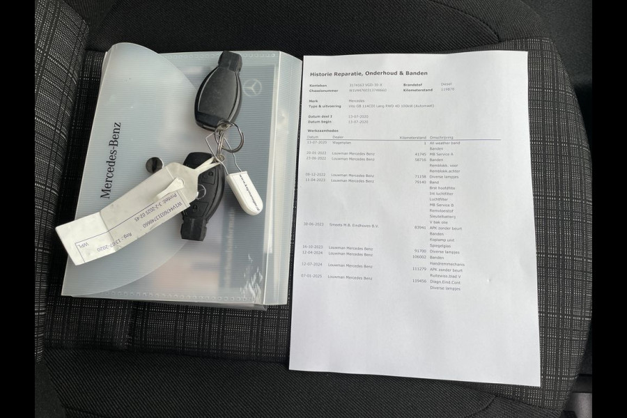 Mercedes-Benz Vito 114 CDI E6 Automaat Lang BPM Vrij! Lease €398 p/m, Airco, Navi+Camera, PDC V+A, Aluca inrichting, 2 schuifdeuren, Onderhoudshistorie aanwezig