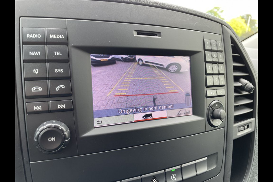 Mercedes-Benz Vito 114 CDI E6 Automaat Lang BPM Vrij! Lease €398 p/m, Airco, Navi+Camera, PDC V+A, Aluca inrichting, 2 schuifdeuren, Onderhoudshistorie aanwezig