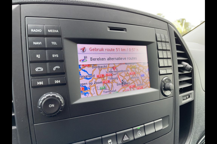 Mercedes-Benz Vito 114 CDI E6 Automaat Lang BPM Vrij! Lease €398 p/m, Airco, Navi+Camera, PDC V+A, Aluca inrichting, 2 schuifdeuren, Onderhoudshistorie aanwezig