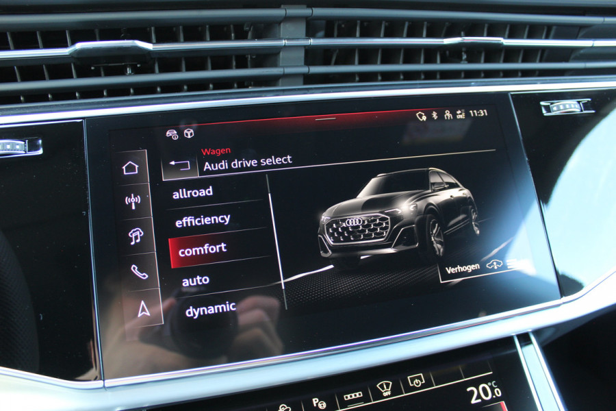 Audi Q8 60 TFSI e quattro Pro Line S Competition | Panoramadak | Massage | 23'' | Vierwielbesturing | Trekhaak | Koeling | OLED