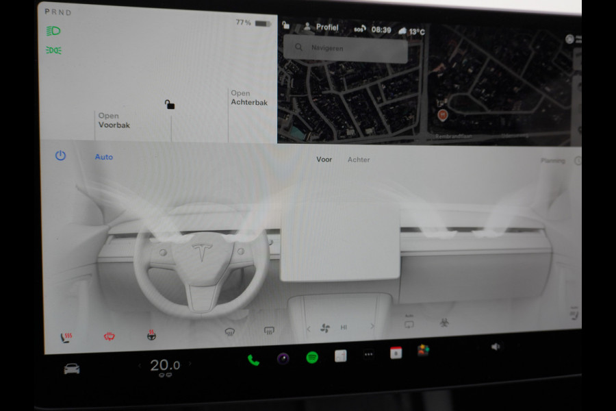 Tesla Model Y 514PK Long Range AWD Trekhaak 75kWh Warmtepomp Full-Self-Driving Computer 3 Leder  19" GSM-Sleutel Stoelverw.- V+A+Stuur+Voorrui Keyless PDC-a+v Elek.Achterklep Lmv Led Standkachel 4WD LR 1e Eigenaar, origineel Nederlands Geleverd, Trekvermogen-1600KG Accu-Garantie t/m sept-2031