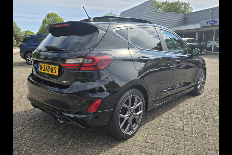 Ford Fiesta 1.0 EcoBoost Hybrid ST-Line X 125pk Trekhaak | Panorama dak / Open dak | Winterpack | Apple Carplay | Achteruitrijcamera