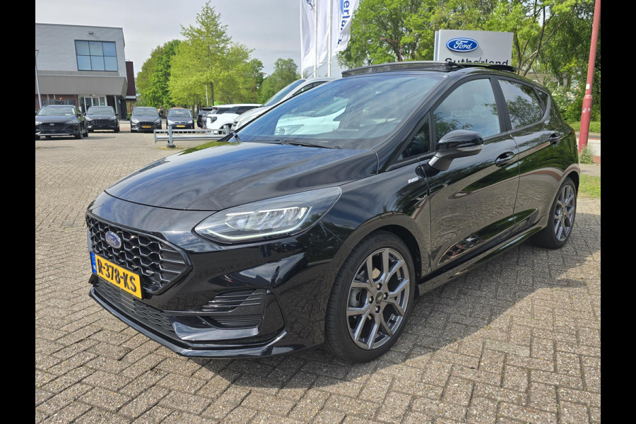 Ford Fiesta 1.0 EcoBoost Hybrid ST-Line X 125pk Trekhaak | Panorama dak / Open dak | Winterpack | Apple Carplay | Achteruitrijcamera