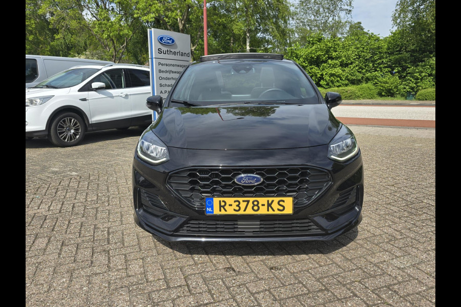 Ford Fiesta 1.0 EcoBoost Hybrid ST-Line X 125pk Trekhaak | Panorama dak / Open dak | Winterpack | Apple Carplay | Achteruitrijcamera