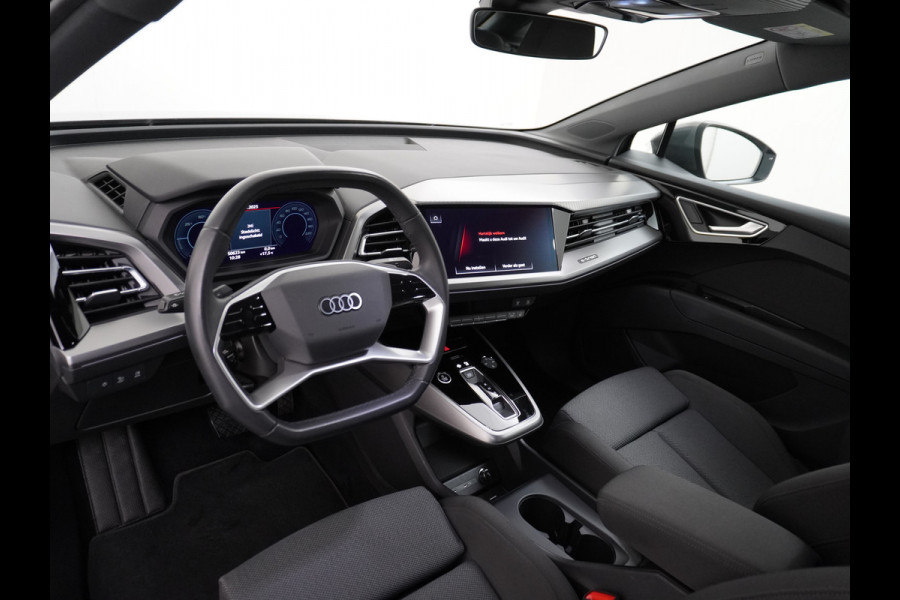 Audi Q4 Sportback e-tron 40 204pk 77kWh Adap.Cruise Sport-St. 20" Apple Carplay Android Camera Navi Matrix Led Elek.Achterklep Trekhaak Ecc Stoelverwarmi Audi sound system Assistentiepakketten-Parking/Tour/Plus 1e Eigenaar Origineel Nederlandse Auto 1.000kg trekvermogen € 63.000nieuw