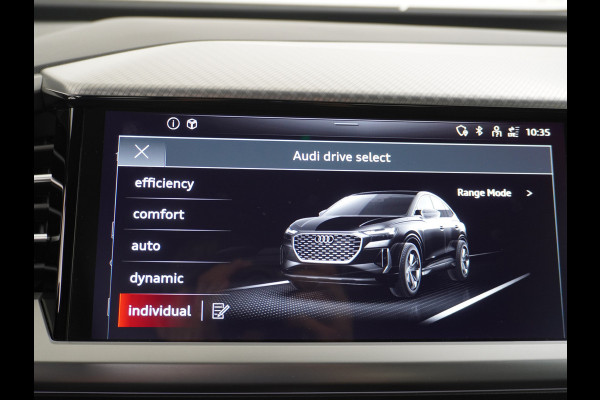 Audi Q4 Sportback e-tron 40 204pk 77kWh Adap.Cruise Sport-St. 20" Apple Carplay Android Camera Navi Matrix Led Elek.Achterklep Trekhaak Ecc Stoelverwarmi Audi sound system Assistentiepakketten-Parking/Tour/Plus 1e Eigenaar Origineel Nederlandse Auto 1.000kg trekvermogen € 63.000nieuw