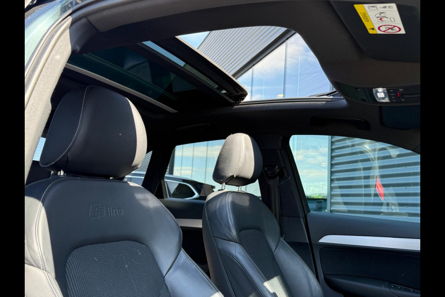 Audi Q3 1.4 TFSI CoD Sport 2x S Line 150pk | Panodak | LED | Navigatie | Sport Stoelen Half Leder | Climate Control | 19'' L.M. |