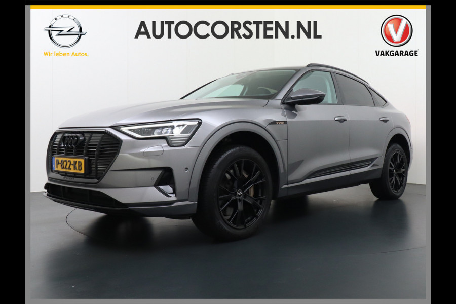 Audi e-tron Sportback 55 Quattro 408pk 95kWh Luchtvering Adaptive-Cruise Apple Carplay Android Trekhaak Elektr.Sport-Stoel+Leder/Alcantara+Verwarmd+Ge Keyless Audi sound system Lane-Assist Audi-smartphone-interface Rijstrooksensor Wifi Fase 3 Laden