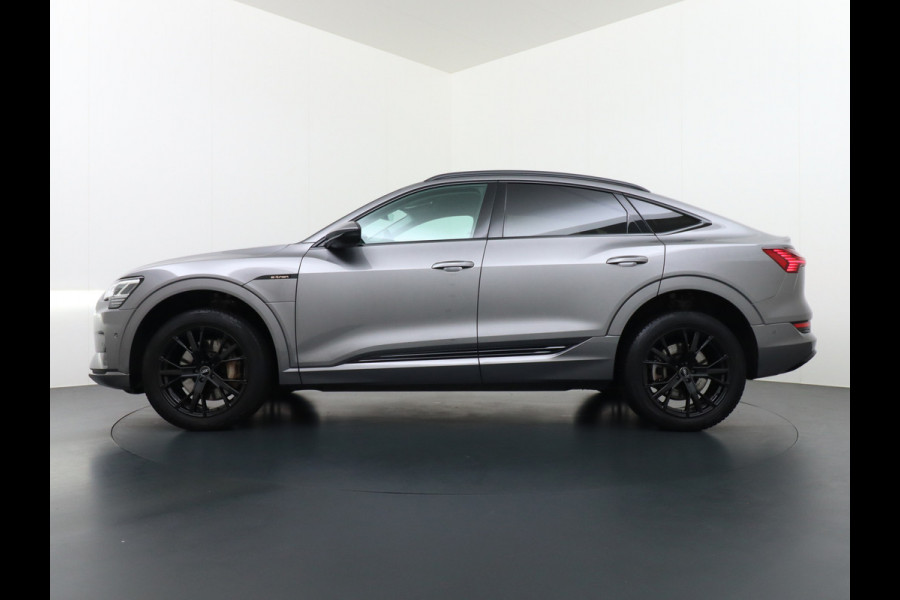 Audi e-tron Sportback 55 Quattro 408pk 95kWh Luchtvering Adaptive-Cruise Apple Carplay Android Trekhaak Elektr.Sport-Stoel+Leder/Alcantara+Verwarmd+Ge Keyless Audi sound system Lane-Assist Audi-smartphone-interface Rijstrooksensor Wifi Fase 3 Laden