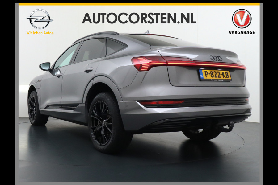Audi e-tron Sportback 55 Quattro 408pk 95kWh Luchtvering Adaptive-Cruise Apple Carplay Android Trekhaak Elektr.Sport-Stoel+Leder/Alcantara+Verwarmd+Ge Keyless Audi sound system Lane-Assist Audi-smartphone-interface Rijstrooksensor Wifi Fase 3 Laden
