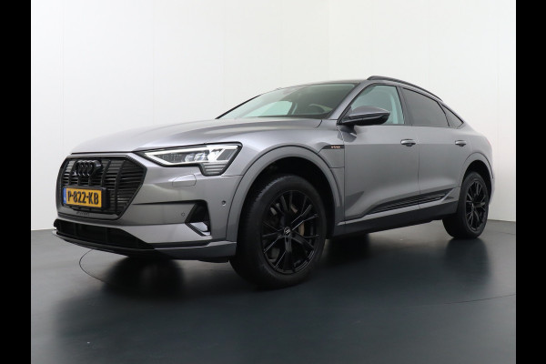 Audi e-tron Sportback 55 Quattro 408pk 95kWh Luchtvering Adaptive-Cruise Apple Carplay Android Trekhaak Elektr.Sport-Stoel+Leder/Alcantara+Verwarmd+Ge Keyless Audi sound system Lane-Assist Audi-smartphone-interface Rijstrooksensor Wifi Fase 3 Laden