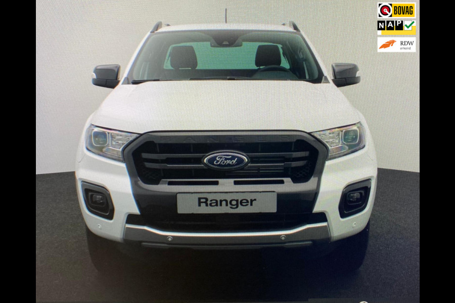 Ford Ranger 2.0 EcoBlue Wildtrak Supercab 213pk | AUTOMAAT | TREKHAAK | LEDER | CARPLAY | NAVI | CC | PDC | APK T/M 6-4-2026 | TOP