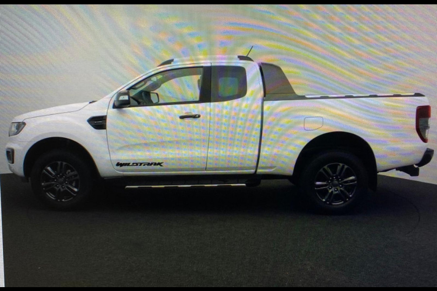 Ford Ranger 2.0 EcoBlue Wildtrak Supercab 213pk | AUTOMAAT | TREKHAAK | LEDER | CARPLAY | NAVI | CC | PDC | APK T/M 6-4-2026 | TOP
