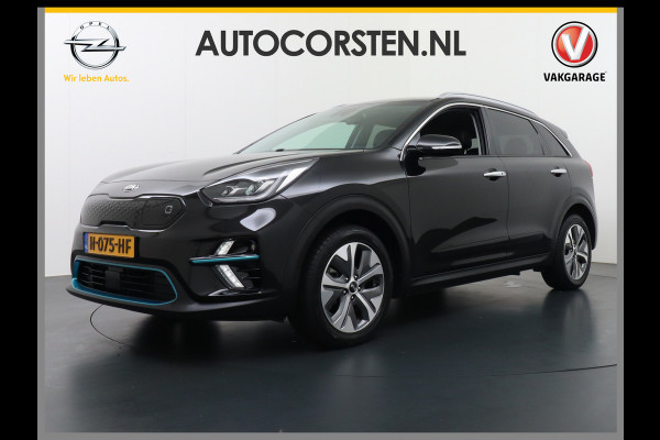 Kia e-Niro 64kWh 204PK Leder Camera Adaptive-Cruise Warmtepomp Apple Carplay Android Auto Navi Ecc DAB Pdc Executive-Line Stoel Verwarming/ Keyless Led Achterbank+Stuur Verwarming Dodehoek assistent Regen-Lichtsensor JBL-Soundsystem Bluetooth Draadloze tel.lader Lmv 17" 1e Eigenaar! Krachtige en zuinige aandrijflijn met grootste accu! €45.000 Nieuw