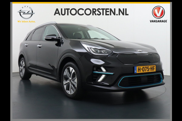 Kia e-Niro 64kWh 204PK Leder Camera Adaptive-Cruise Warmtepomp Apple Carplay Android Auto Navi Ecc DAB Pdc Executive-Line Stoel Verwarming/ Keyless Led Achterbank+Stuur Verwarming Dodehoek assistent Regen-Lichtsensor JBL-Soundsystem Bluetooth Draadloze tel.lader Lmv 17" 1e Eigenaar! Krachtige en zuinige aandrijflijn met grootste accu! €45.000 Nieuw