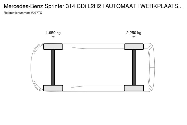 Mercedes-Benz Sprinter 314 CDi L2H2 l AUTOMAAT l WERKPLAATSINRICHTING l CARPLAY l TREKHAAK