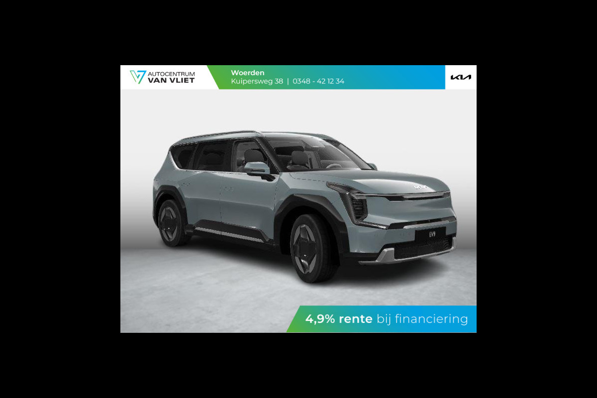 Kia EV9 Air 99.8 kWh | Snel leverbaar | Clima | Navi | 7-pers. | Adapt. Cruise | Stoel-/stuurverwarming | 360 camera | *Full Operationeel Lease € 874,- Kia EV9 Air 99.8 kWh | Snel leverbaar | Clima | Navi | 7-pers. | Adapt. Cruise | Stoel-/stuurverwarming | 360 camera | *Full Operationeel Lease € 874,-
