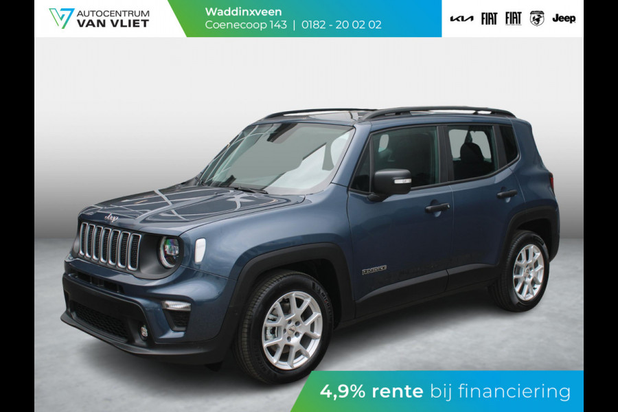 Jeep Renegade 1.5T e-Hybrid Altitude | Adapt. Cruise | Schuif/Kanteldak | Keyless | BSM | Navi | Apple Carplay | Uit voorraad leverbaar !