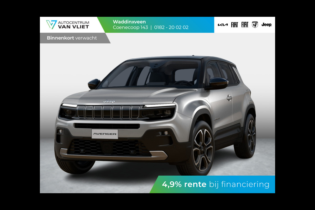 Jeep Avenger 1.2 e-Hybrid Summit | Winter Pack | Schuif/Kanteldak | Infotaiment&Convenience Pack | Bicolore Jeep Avenger 1.2 e-Hybrid Summit | Winter Pack | Schuif/Kanteldak | Infotaiment&Convenience Pack | Bicolore