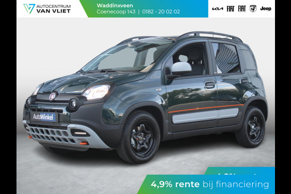 Fiat Panda Hybrid Garmin Cross | Clima | Priv. glass | Dakrails | 5-Persoons | Apple Carplay | Verde Foresta | Pack Garmin