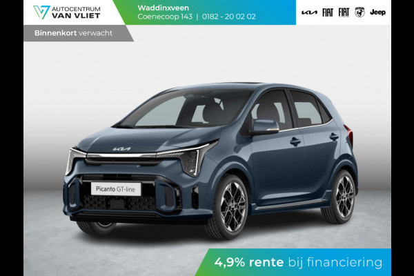 Kia Picanto 1.0 DPi GT-Line AMT | Automaat | MY25 | LED | Navi | CarPlay | Keyless | Schuif-/kanteldak | Stoel-/stuurverwarming | 16'' | Private Lease € 384,-