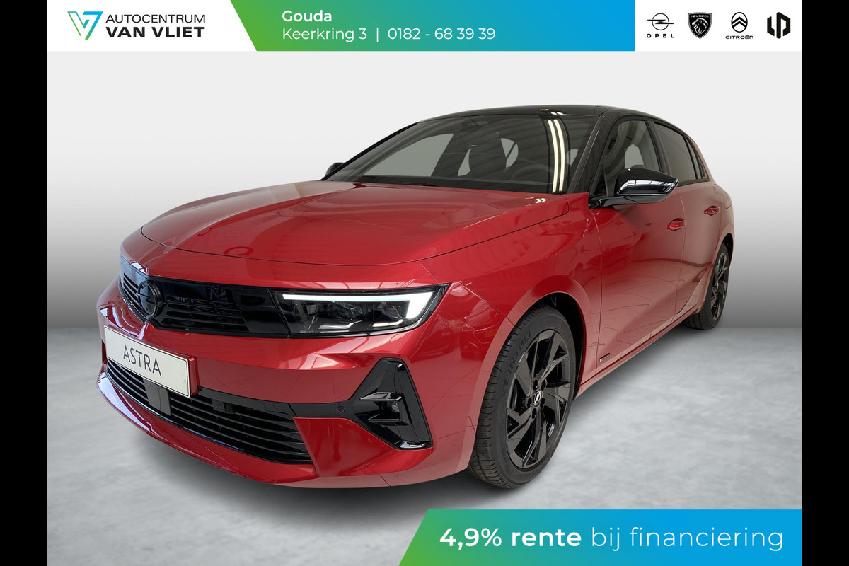 Opel Astra 1.6 TURBO Hybrid 180pk Level 4 (GS) Opel Astra 1.6 TURBO Hybrid 180pk Level 4 (GS) | Ultimate pack | Navigatie Pro | Adaptive LED | Climate Control met Intelli-Air | Head-up Display | Panorama Schuif/kantel dak | Winter Pack | 7,4 kW boordlader | Opel Astra 1.6 TURBO Hybrid 180pk Level 4 (GS) Opel Astra 1.6 TURBO Hybrid 180pk Level 4 (GS) | Ultimate pack | Navigatie Pro | Adaptive LED | Climate Control met Intelli-Air | Head-up Display | Panorama Schuif/kantel dak | Winter Pack | 7,4 kW boordlader |