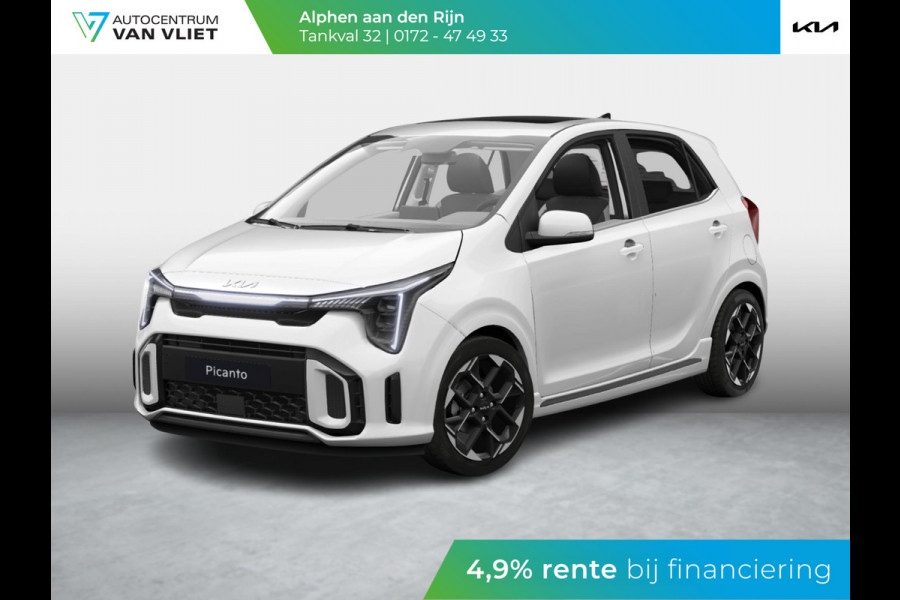 Kia Picanto 1.0 DPI GT-Line | Snel leverbaar | Schuifkanteldak| Dode hoek assistentie | stoel en stuurverwarming |