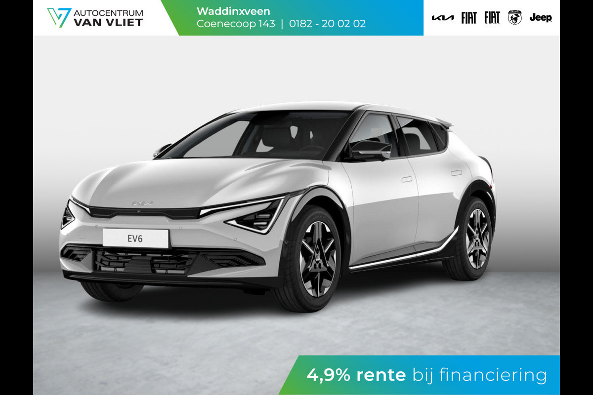 Kia Ev6 Light Edition 63 kWh l Levering Mei l Wolf Grey l 428 km Actieradius Kia Ev6 Light Edition 63 kWh l Levering Mei l Wolf Grey l 428 km Actieradius