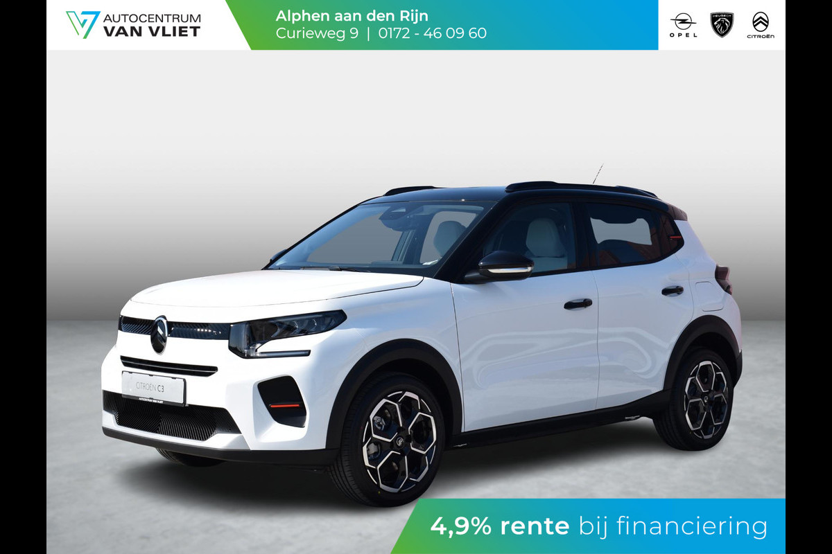 Citroën ë-C3 Max 113pk 44 kWh | 3 FASE | ACHTERUITRIJCAMERA MET SENSOREN | NAVIGATIE | E.C.C. | UIT VOORRAAD LEVERBAAR MET € 1.665 KORTING! Citroën ë-C3 Max 113pk 44 kWh | 3 FASE | ACHTERUITRIJCAMERA MET SENSOREN | NAVIGATIE | E.C.C. | UIT VOORRAAD LEVERBAAR MET € 1.665 KORTING!