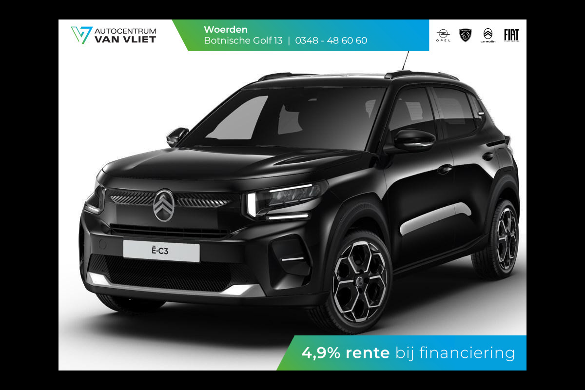 Citroën ë-C3 Max 113pk 44 kWh | Boordlader 11kW - 3 fasen | Citroën ë-C3 Max 113pk 44 kWh | Boordlader 11kW - 3 fasen |
