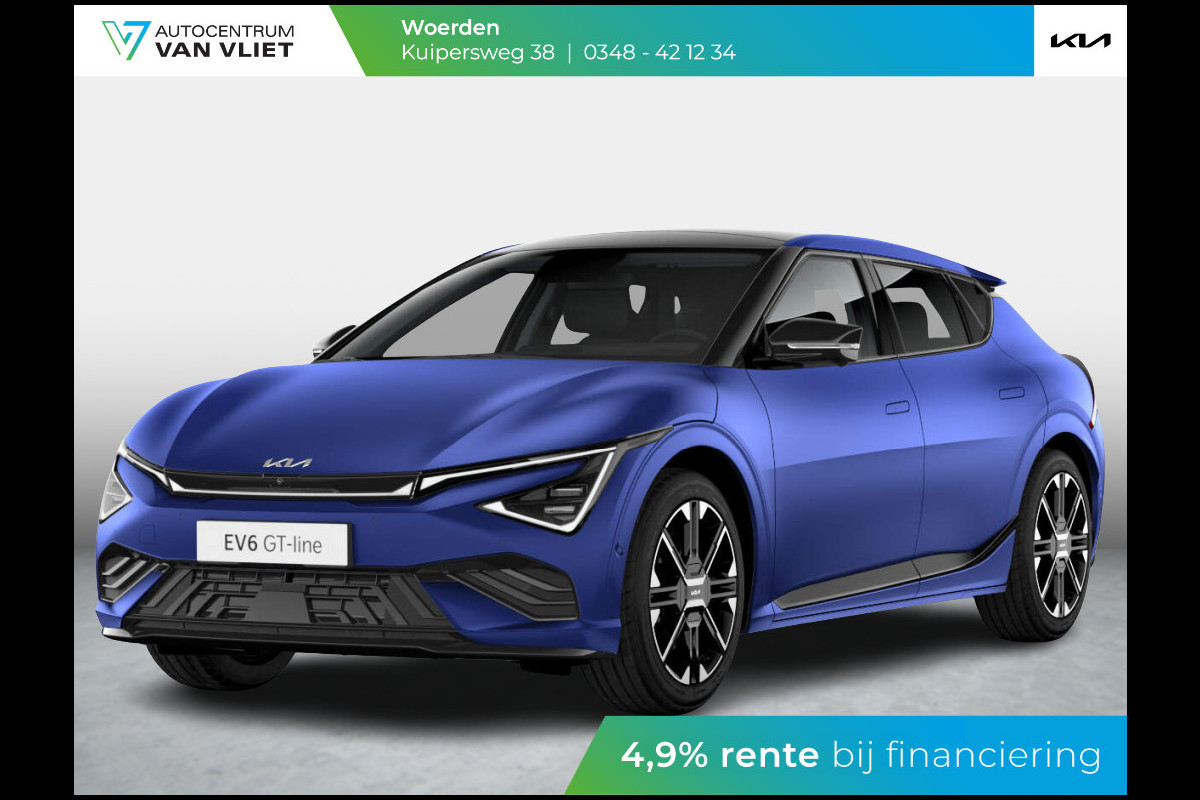 Kia Ev6 GT-Line AWD 84 kWh | Uit voorraad leverbaar | Yacht Blue Matte Kia Ev6 GT-Line AWD 84 kWh | Uit voorraad leverbaar | Yacht Blue Matte