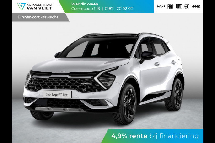 Kia Sportage 1.6 T-GDi Plug-in Hybrid AWD GT-Line | Levering Juni | Clima | Stoel-/stuurverwarming | Schuif-/kanteldak | Carplay | Navi | Adapt. Cruise | 19''