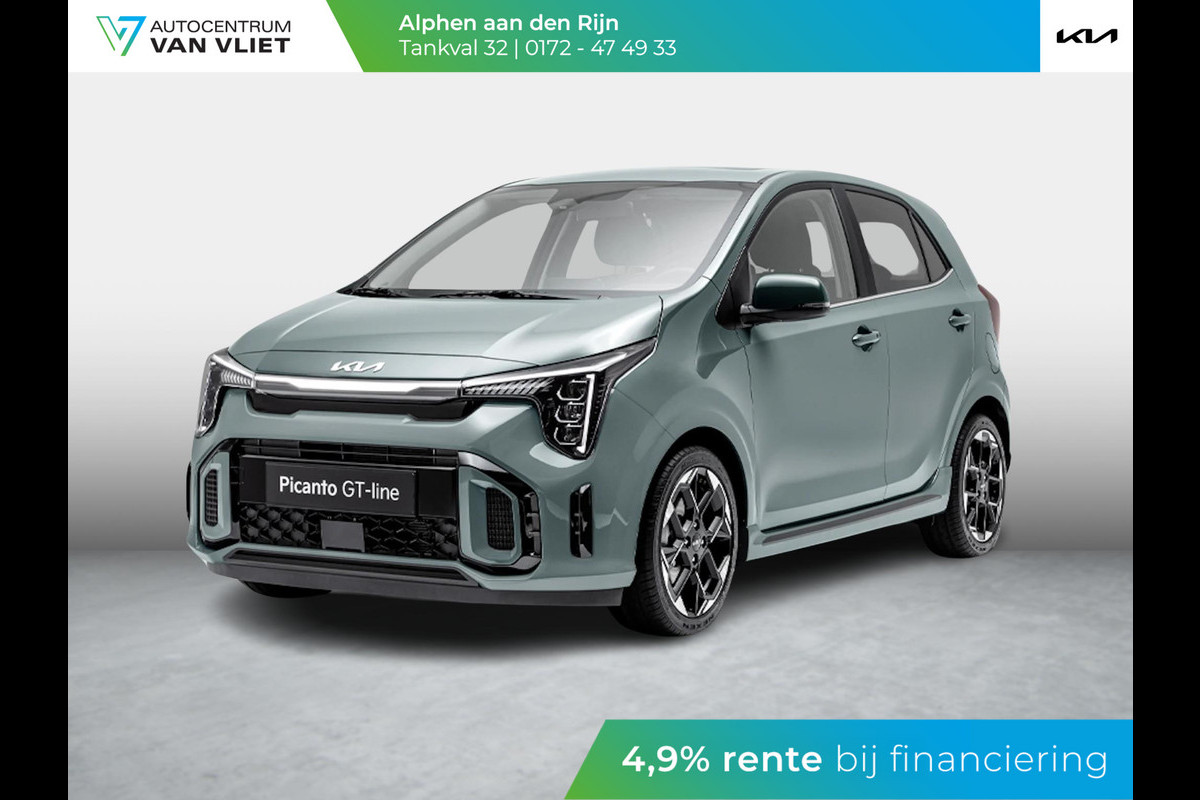 Kia Picanto 1.0 DPi GT-Line ANWB Private Lease v.a € 284,-| Stoelverwarming | Schuif/kanteldak | Clima