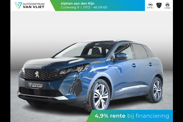 Peugeot 3008 1.2 PureTech Blue Lease Premium AUTOMAAT | CARPLAY | NAVIGATIE | E.C.C. | ELEKTRISCHE ACHTERKLEP | TREKHAAK | 83.066km