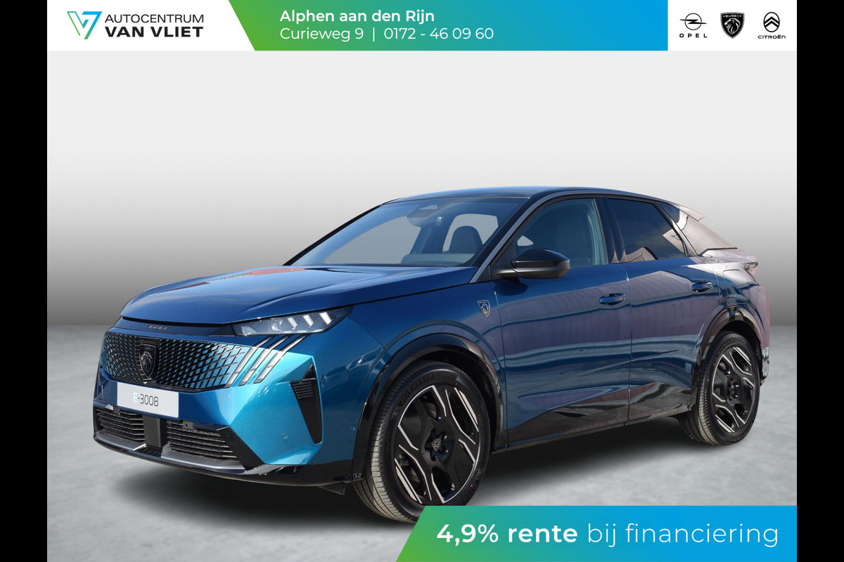Peugeot E-3008 GT Avantage 73 kWh WARMTEPOMP | 360 CAMERA MET SENSOREN | NAVIGATIE / CARPLAY | UIT VOORRAAD LEVERBAAR Peugeot E-3008 GT Avantage 73 kWh WARMTEPOMP | 360 CAMERA MET SENSOREN | NAVIGATIE / CARPLAY | UIT VOORRAAD LEVERBAAR