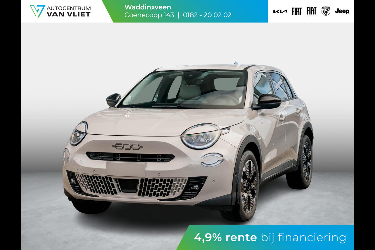 Fiat 600E La Prima 54 kWh | Beschikbaarheid in overleg Fiat 600E La Prima 54 kWh | Beschikbaarheid in overleg
